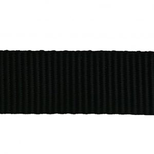 Black 25mm / 1" Woven Polyester Webbing