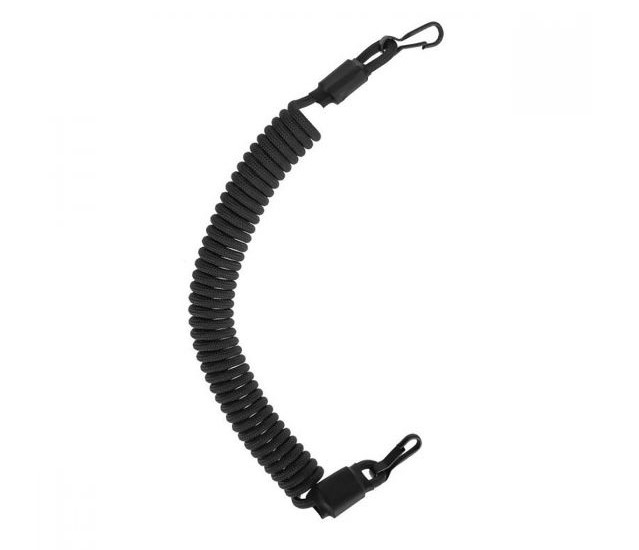 Black Spiral lanyard with Metal Clips - SAR Store